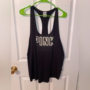 woman’s pink workout tank top